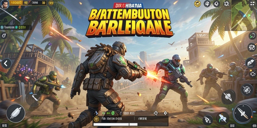 Tampilan gameplay ADG62 yang menarik dan mendebarkan dalam pertempuran Battle Royale.