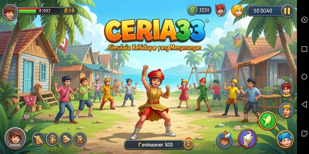 Tampilan gameplay CERIA33 yang menarik dan interaktif.