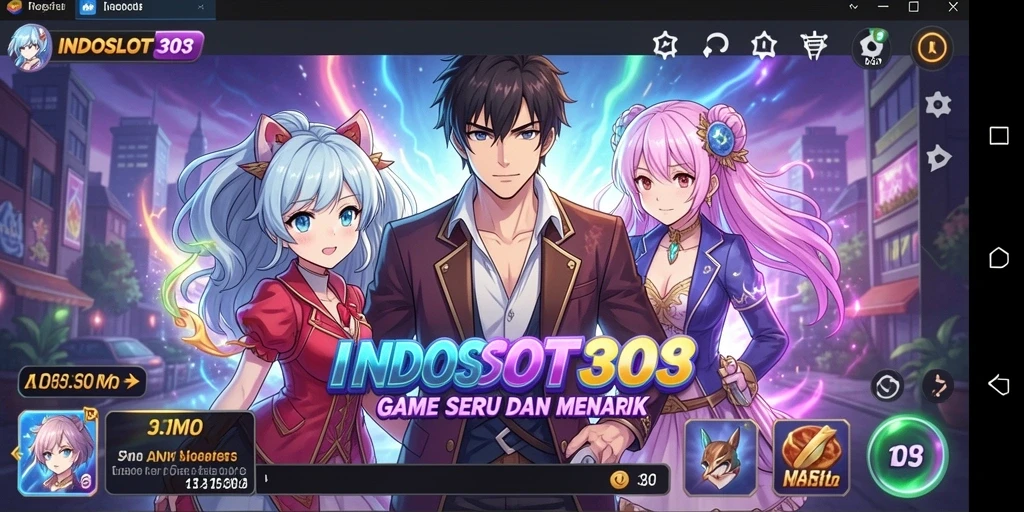 Menampilkan aksi seru dalam gameplay Anime yang menarik.