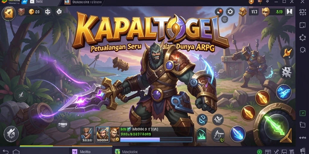 Tampilan gameplay seru dalam petualangan ARPG KAPALTOGEL.