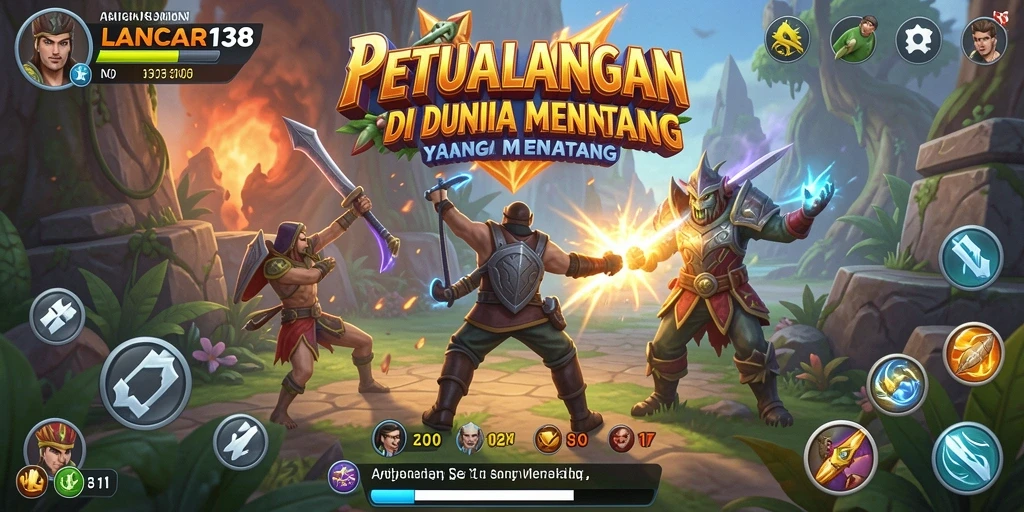 Tampilan gameplay LANCAR138 yang seru dan menegangkan di dunia petualangan.