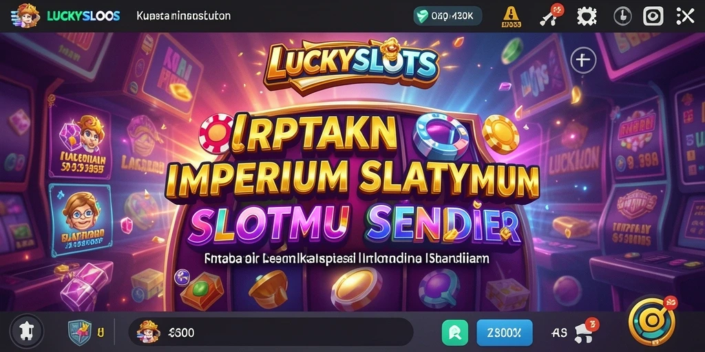 Tangkapan layar gameplay <strong>LUCKYSLOTS</strong> menunjukkan aksi slot yang mendebarkan di kasino virtual.