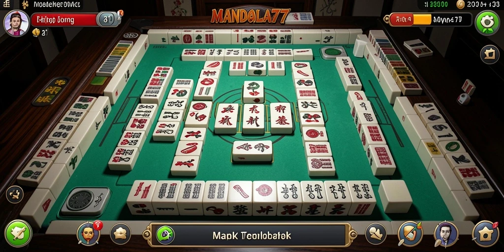 Tampilan gameplay MANDALA77 menampilkan tantangan Mahjong yang mendebarkan.