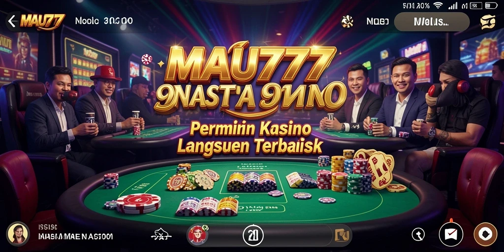 Gameplay Live Casino seru dengan dealer langsung di MAU777.