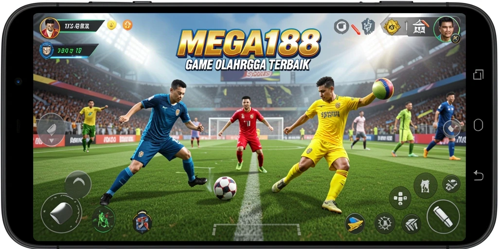 Tangkapan layar utama game MEGA188 menampilkan momen pertandingan yang mendebarkan.
