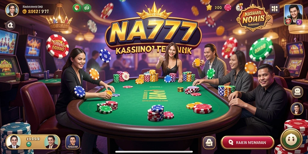 Tampilan gameplay seru dan interaktif dari NA777 di Kasino.