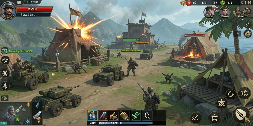Tampilan gameplay mendebarkan dari <strong>RSNOK</strong> dalam aksi TPS yang intens.