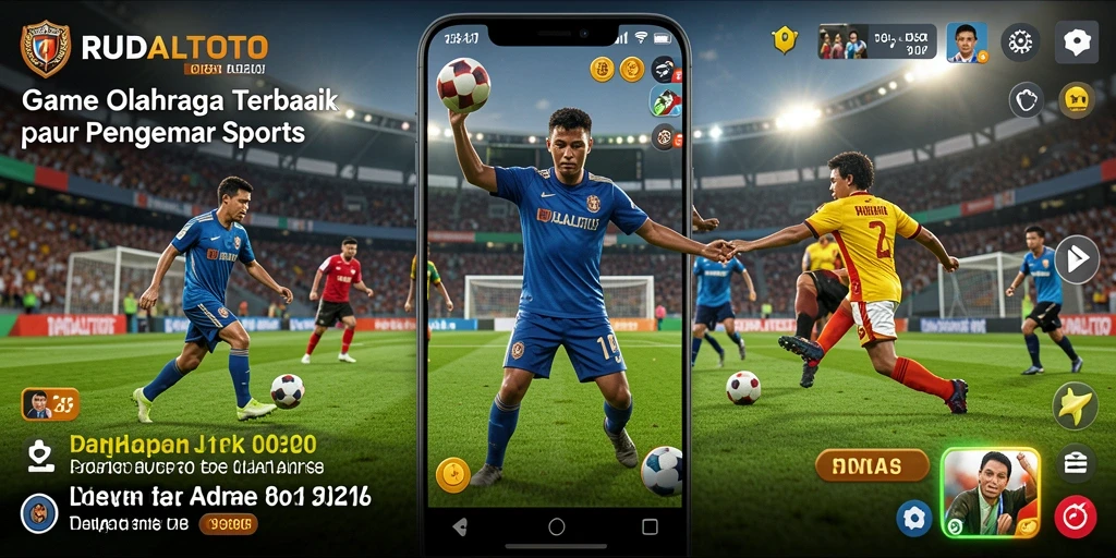 Tampilan gameplay menegangkan dalam RUDALTOTO untuk penggemar Sports.