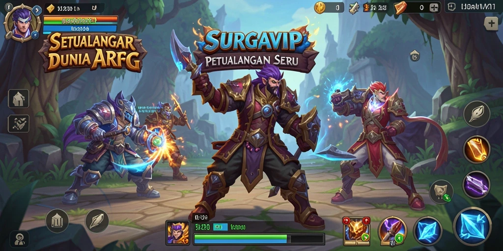 Tampilan gameplay seru dari SURGAVIP yang memikat.