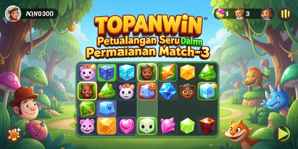 Gameplay seru di TOPANWIN dengan tantangan mencocokkan warna.