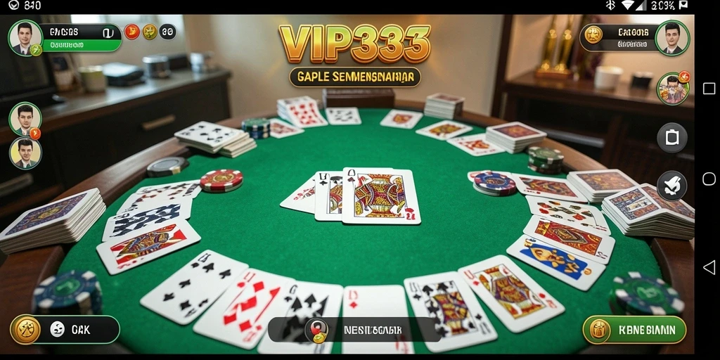 Tampilan gameplay seru Gaple di VIP333.